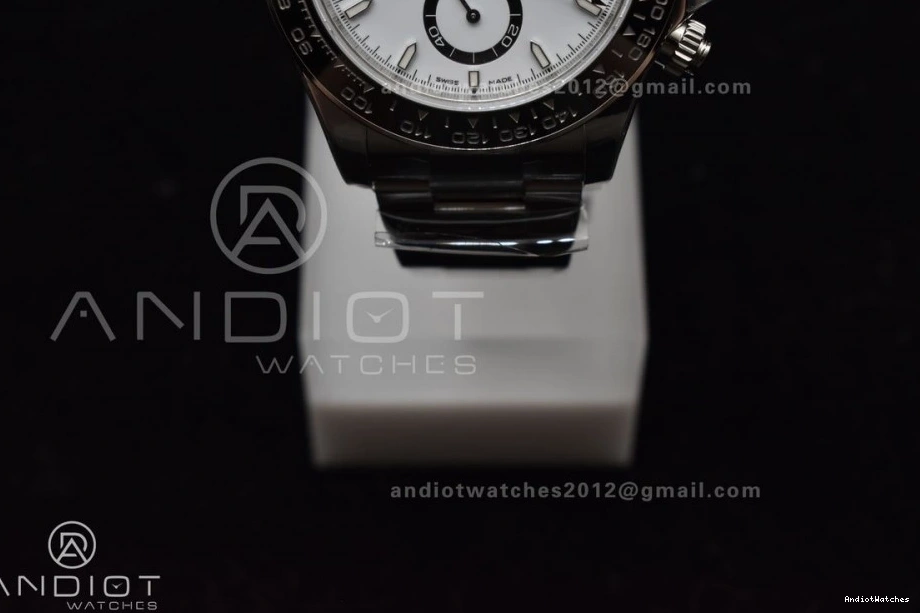 Daytona Dial DD White SS 782 1:1 Edition 904L 126500 Bracelet Best on Steel Functional VSF 1218